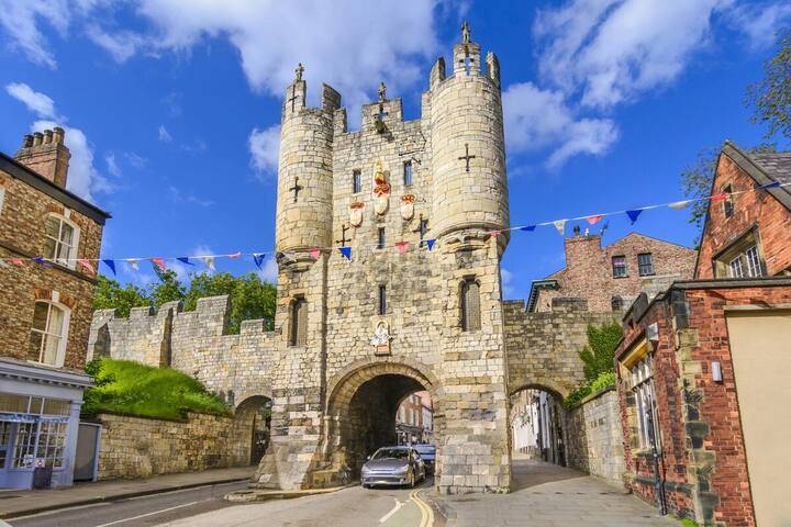 A medieval city gate