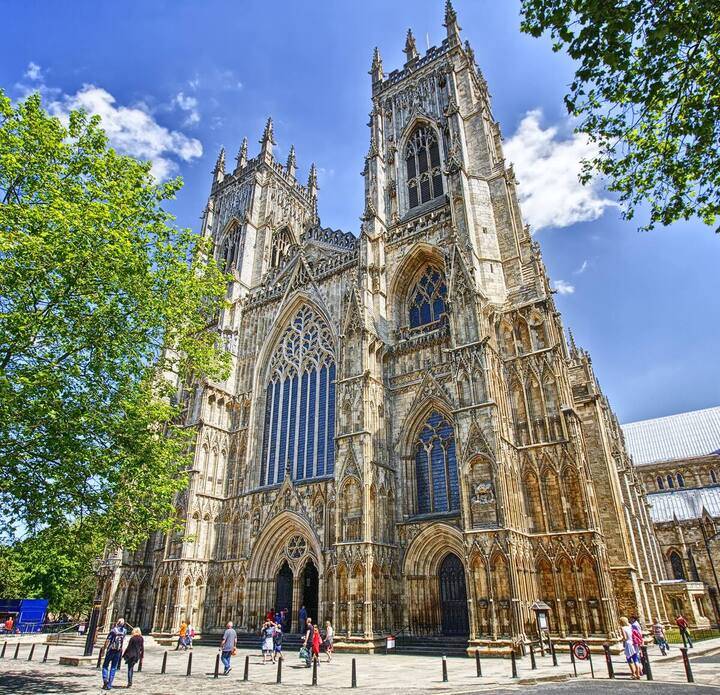 The west front of York Minster